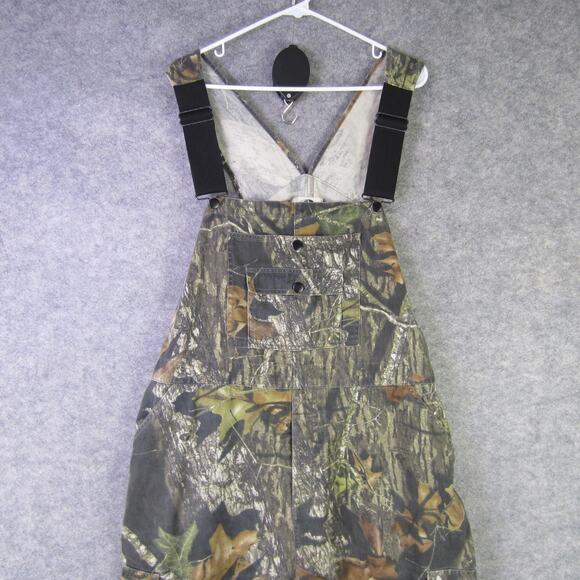 Mossy Oak Bib Overalls Mens XL Camo Explorer Bib Hunting Cargo Pockets 0010 - Picture 1 of 13